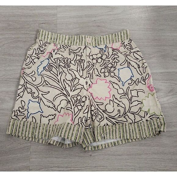 Knox Rose Women's‎ Shorts Size Small Floral High Waist - Picture 1 of 5